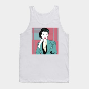 Rare Beauty Art Deco Patrick Nagel 80s Tank Top